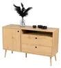 Meuble buffet en bois avec 2 tiroirs + 1 porte + 1 niche Voir les images du produit 1
