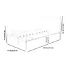 STILVORA Metallbett Weiß 140 x 200 cm Jugendbett mit Produktbild-Vorschau 7