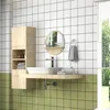 kleankin Miroir rond mural de salle de bain miroir avec Voir les images du produit 7