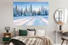 MuchoWow® Poster Wald - Schnee - Winter 180x120 cm - Produktbild-Vorschau 4