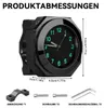 Motorrad Uhr Lenker Aluminium Quarz – 22-28mm, wasserdicht, Produktbild-Vorschau 2
