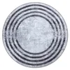 MIRO 51231.806 Kreis Waschteppich Linien Anti-Rutsch - grau Produktbild-Vorschau 2