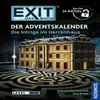 A book cover for an escape room style advent calendar, featuring a maze and a mansion. Produktbild-Vorschau
