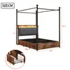 Flieks Jugendbett Metallbett 90x190cm mit 2 Schubladen, Produktbild-Vorschau 5