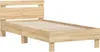 vidaXL Cadre de lit sans matelas avec tête de lit en chêne Voir les images du produit 3