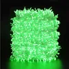 A tightly wound coil of green LED string lights against a black background. Anteprima dell’immagine prodotto