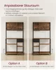 Two identical kitchen shelves are shown side-by-side, illustrating different assembly options for the shelves. Produktbild-Vorschau