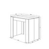Ausziehbarertisch, 140x90x77cm, Für 6 Gäste, Produktbild-Vorschau 6