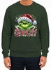 Grinchy Weihnachten Glitzer Strass Santa Ugly Christmas Produktbild-Vorschau 2