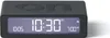 A dark gray digital alarm clock with a digital display showing the time. Podgląd zdjęcia produktu