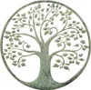 Wandbild Baum des Lebens Metall mintgrün – Ø 40cm, Wanddeko Produktbild-Vorschau 1