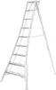 Niwaki Aluminium 3-Holm-Gartenleiter höhenverstellbar Produktbild-Vorschau 1