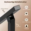 Close-up of a black metal handrail with text and icons highlighting its features. Podgląd zdjęcia produktu