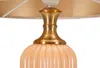Perly Lampa Stołowa Szklana Podstawa Żebrowana Abażur Podgląd zdjęcia produktu 3