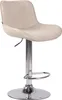 Tabouret de bar CLP Lentini en tissu, pivotant et réglable Voir les images du produit 5