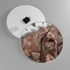 Wanduhr - Rund - Glasuhr - Boho Ähren Gras - 40x40cm - Produktbild-Vorschau 2