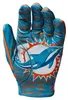 Rękawice Wilson dla dorosłych NFL Stretch Fit Team Miami Podgląd zdjęcia produktu 3
