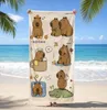 Ręcznik Plażowy 70X140 Kapibara Na Basen Kąpielowy Podgląd zdjęcia produktu 3