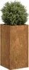 vidaXL květináč Rusty 40x40x80 cm Ocel odolná proti Náhled obrázku produktu 2