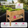 Zvýšená posteľ s policou 119x57x90cm - hnedá Náhľad obrázku produktu 4