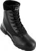 A black combat boot on a white background. Produktbild-Vorschau