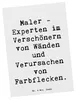 Mr. & Mrs. Panda Postkarte Spruch Maler Freude - Weiß - Produktbild-Vorschau 1