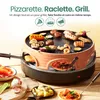 Emerio Pizzarette 3-en-1 Original – Raclette et gril – Four Voir les images du produit 2
