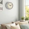 LS-LebenStil Nostalgische Metall Wanduhr Silber 23cm Rund Produktbild-Vorschau 5