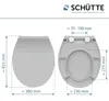 SCHÜTTE WC Sitz Duroplast SLIM GREY, Toilettendeckel mit Produktbild-Vorschau 7