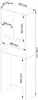BDW Armadio per lavatrice 180x64x30 cm, mobile alto per Anteprima dell’immagine prodotto 3