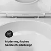 AM.PM Func – AquaSpin wandtoilet met spoelrandloos ontwerp Productafbeelding-voorbeeld 7