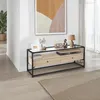 A modern living room with a sideboard, artwork, and a plant. Produktbild-Vorschau