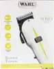 The image shows the retail packaging of a Wahl Super Taper Professional Corded Clipper. The clipper itself is partially visible on the right side of the box. Produktbild-Vorschau