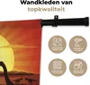 MuchoWow® Wandteppich Wandbehang Dino - Sonne - Natur - Produktbild-Vorschau 3
