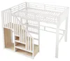 Letto a castello in metallo e MDF, dimensioni 140 x 200 cm, Anteprima dell’immagine prodotto 10
