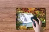 MuchoWow® Mauspad Mousepad Herbst - Wasserfall - Natur Produktbild-Vorschau 3