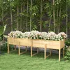 Outsunny Jardinière sur pieds, carré potager de jardin sur Voir les images du produit 2