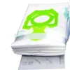 A stack of white vacuum cleaner bags with a green plastic connector. Náhľad obrázku produktu