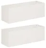 vidaXL Vasi da giardino, confezione da 2, bianco, 60 x 20 x Anteprima dell’immagine prodotto 1