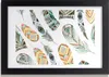 Bild 30x20 MDF-Rahmen, Wandkunst ethnische Federn Produktbild-Vorschau 1