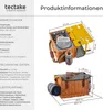 tectake® Picknickkorb Rügen für 4 Personen, mit Produktbild-Vorschau 5