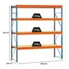 Schulte Weitspannregal mit Spanplatten W 100 | Grundregal | Produktbild-Vorschau 2