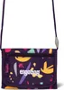 A close-up studio shot of a purple wallet with a colorful abstract pattern and a lanyard. Anteprima dell’immagine prodotto