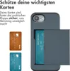 imoshion Backcover mit Kartenfach iPhone 16e - Dunkelblau Produktbild-Vorschau 2