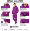Herren Jogginganzug einfarbig 100% BW 586 Lila 3XL Produktbild-Vorschau 7