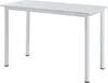 A white rectangular table with four white legs, shown from a front-side angle against a white background. Produktbild-Vorschau