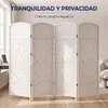 IvoQ Separador de ambientes plegable - 4 paneles - 170 x Vista previa de la imagen del producto 3