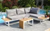 Salon de jardin 4 places en bois d' et aluminium Voir les images du produit 6