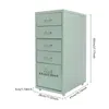 Armoire de classement mobile sur roulettes avec 5 tiroirs Voir les images du produit 2