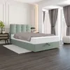 A bedroom scene with a bed as the main focus. Produktbild-Vorschau